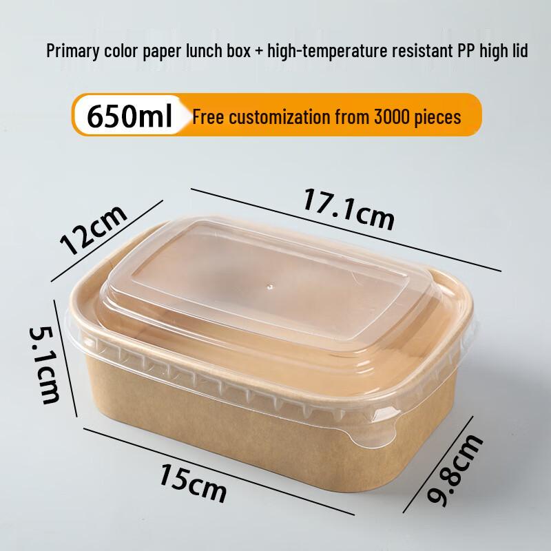 Einweg Mikrowellengeeignete Kraftpapier Lebensmittelbehälter