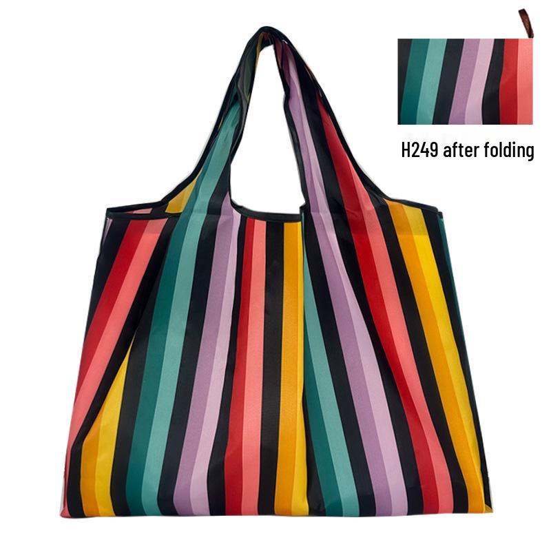 Foldable Tote Bag for Groceries - Large Capacity, Southeast Asian Print