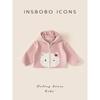 Insbobo Girls' Coat 2025 Winter New Thickened Warm Children's Winter Clothing for Girls Trendy Thickened Top
