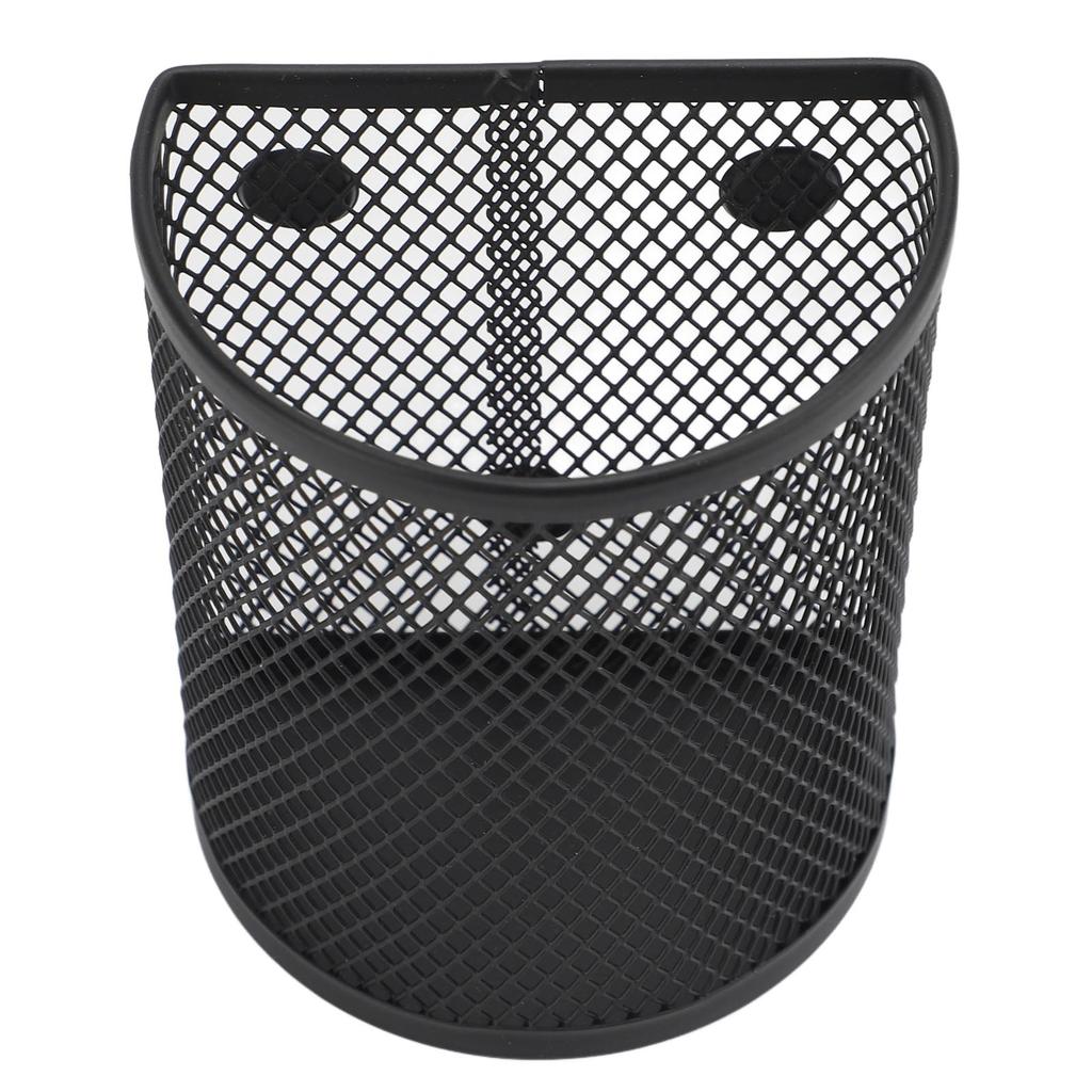 Magnetic Pen Holder Metal Mesh Pencil Storage Organizer for Desktop Refrigerator Whiteboard Semi Cylindrical