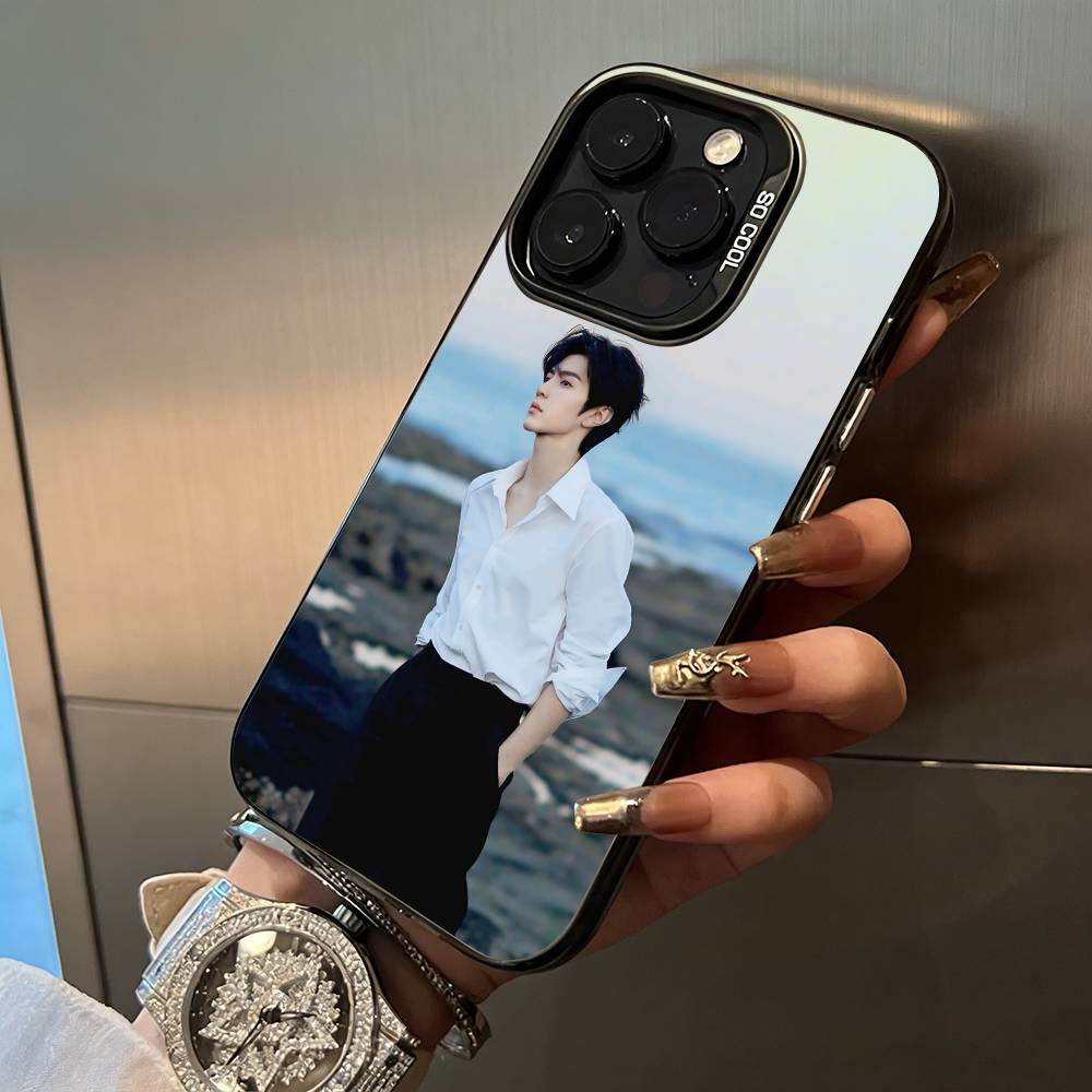 C- Chen Zheyuan-Actor Phone Case For iPhone 17,16,15,14,13,12,11 Plus Pro Max Colored Silver Phone Case