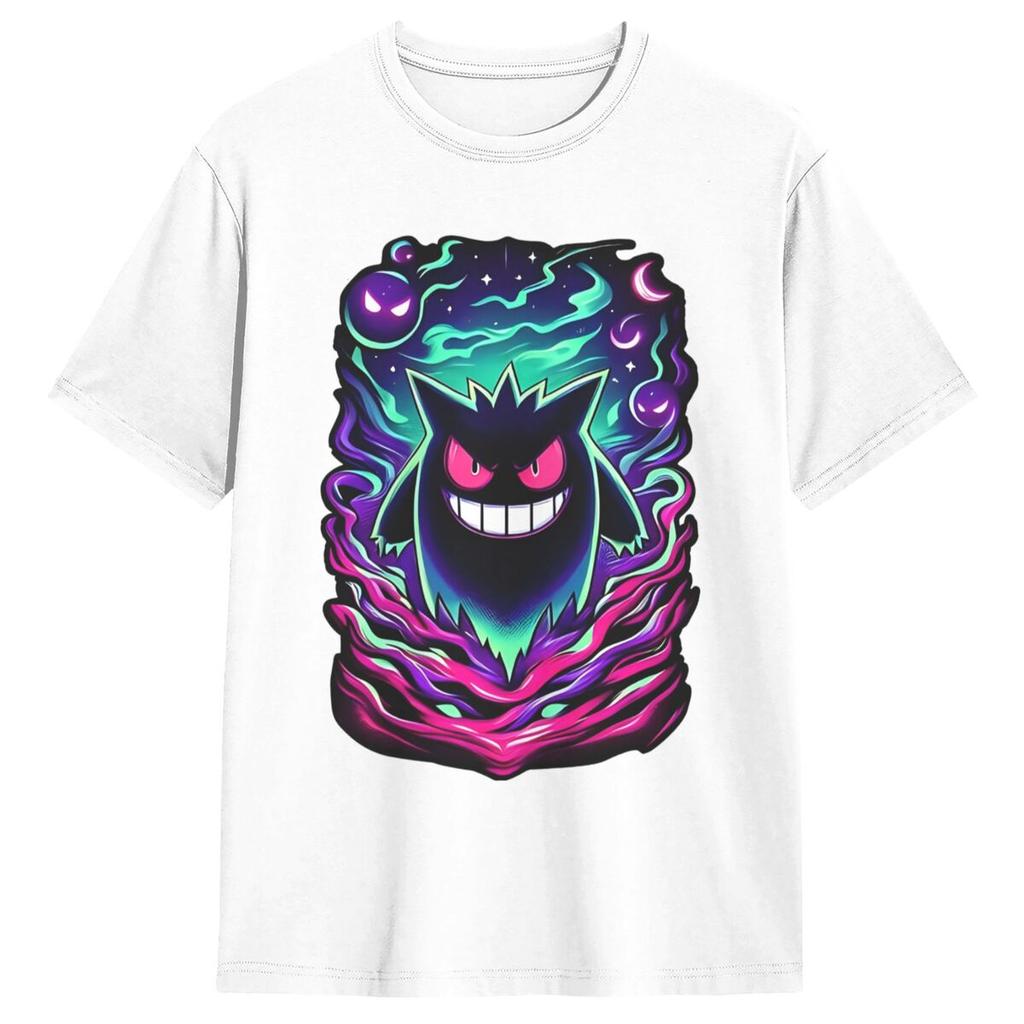 Noční můra Noc Pokémon Gengar Tričko Letní Úžasná Trička Bavlna Módní Tričko Pro Pánské Krátký Rukáv Neformální Topy