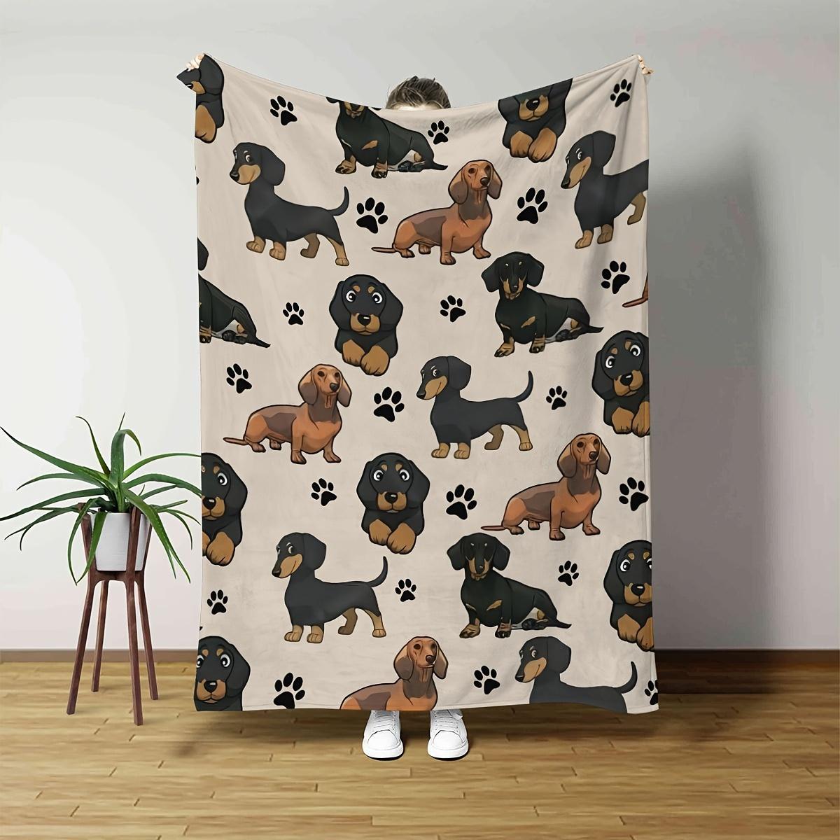 cute small poodlepatterned throw blanket featuring a brown poodle puppy design Machine washable A gift for home decoration 75x100cm