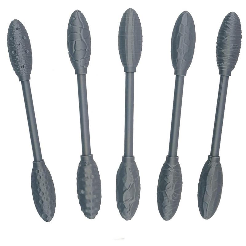 5Pcs Texture Tool Sets For Clay Art Clay Modeling Pattern Rollers Kit Texture Rolling Emboss Plaids Hand Rollers For Diy Crafts