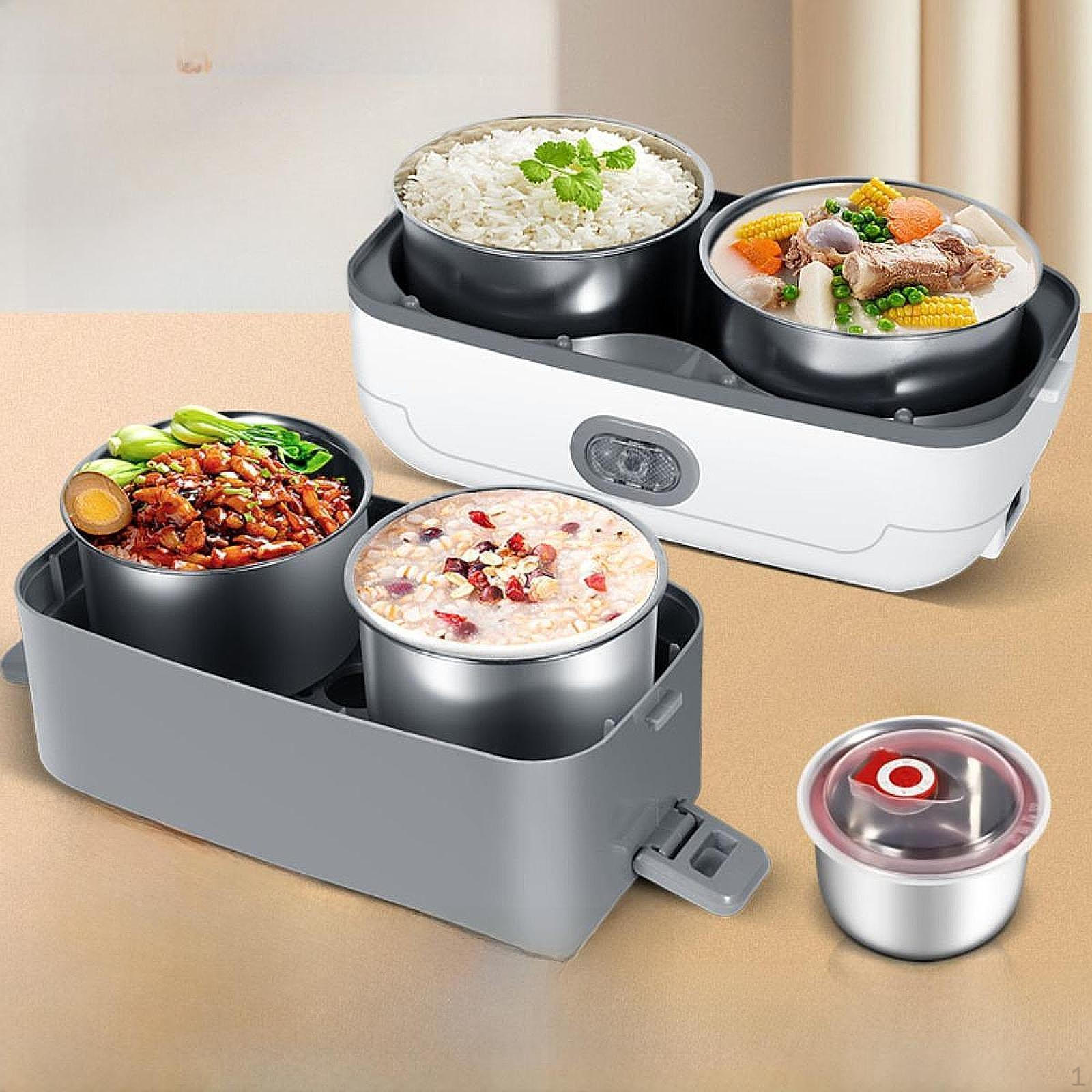 

Подогреваемый ланч-бокс для самостоятельного приготовления пищи, электрический подогреватель, ланч-бокс для пикника, грузовика, дома, одноуровневый Double Tier