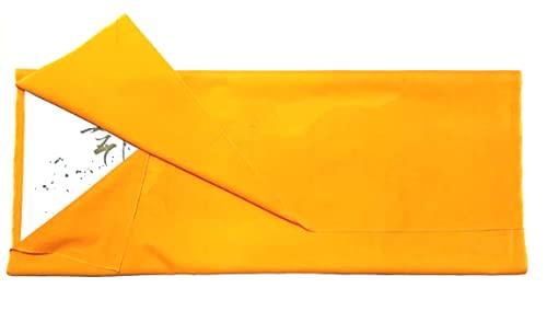 [Hana Kanzashi] Furoshiki (Wrapping Cloth) for Clothes, Set of 2, 95cm, Chest of Drawers, Turmeric Yellow, Storage, Preservation, Insect Repellent