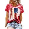 American Flag 3d Print T-shirt Women Fashion Usa Flag T-shirts Vintage T Shirt Casual Short Sleeve Tops Tee Lady Tshirt Distress