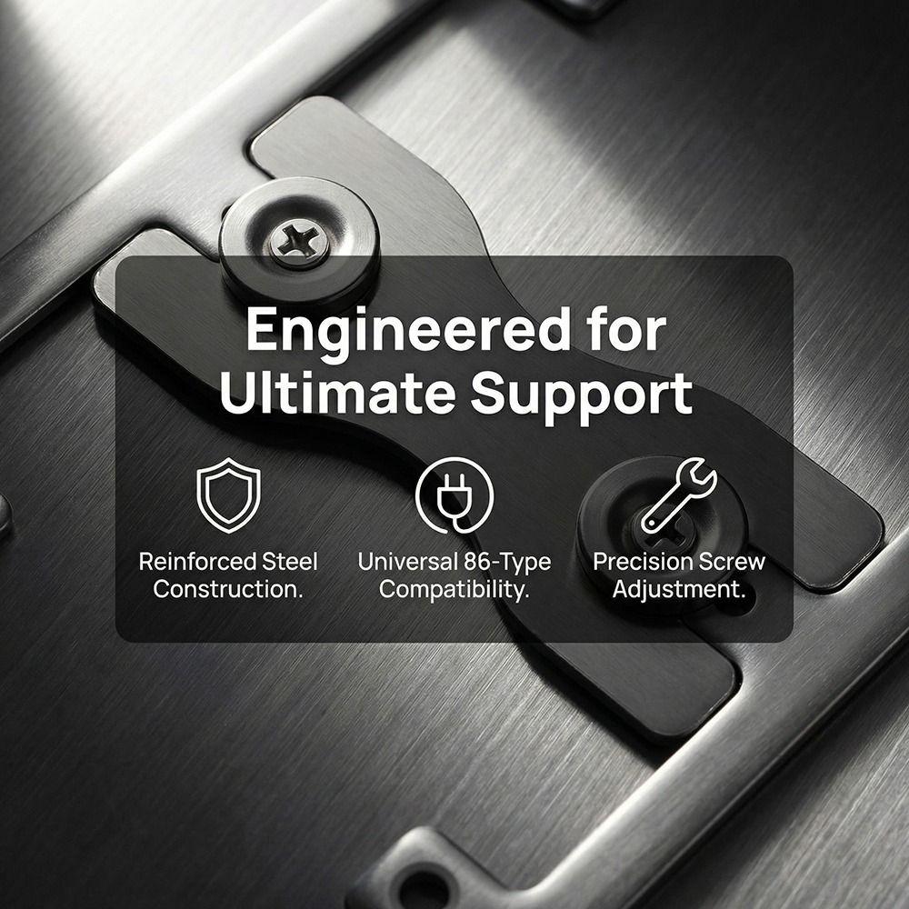 Stainless Steel Switch Fixing Plate Switch Surround Plate  Electrical Installation