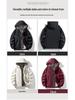 Men's Plus Velvet Thick Hooded Windbreaker - Large Size Warm Loose Workwear Jacket