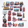 Resesouvenirer från Storbritannien Harts Kylskåpsmagneter