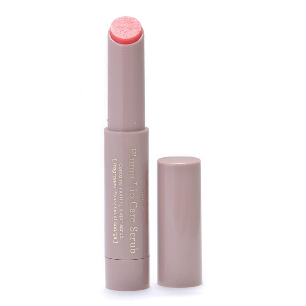 CANMAKE Plump Lip Care Scrub 02 Clear Pink - High Moisture Lip Care, Sugar Scrub, No Rinse, Enhances Lip Tint