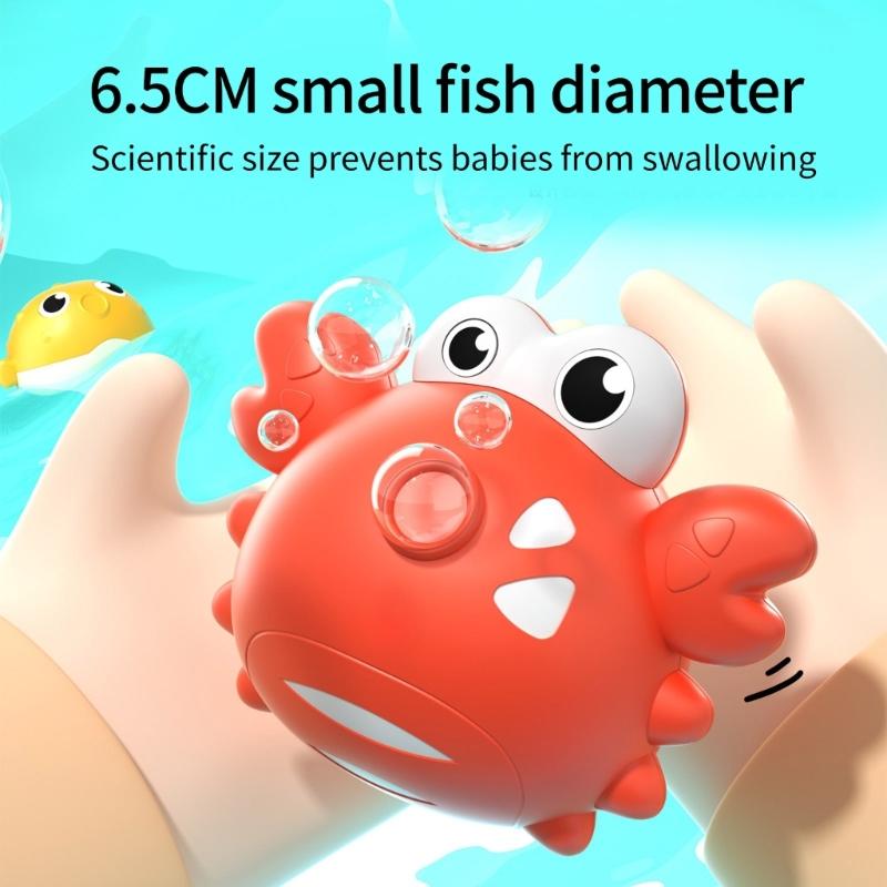 Interactive Light Up Bath Time Fishing Game with Model Fish Toy and Magnetic Fishing Rod Safe Bathtub Toy For Toddler