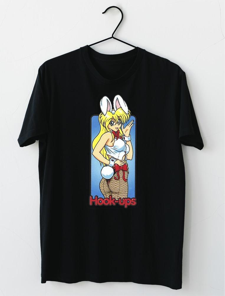 Hookups Skateboard Sexy Bunny Girl T-shirt S4XL L