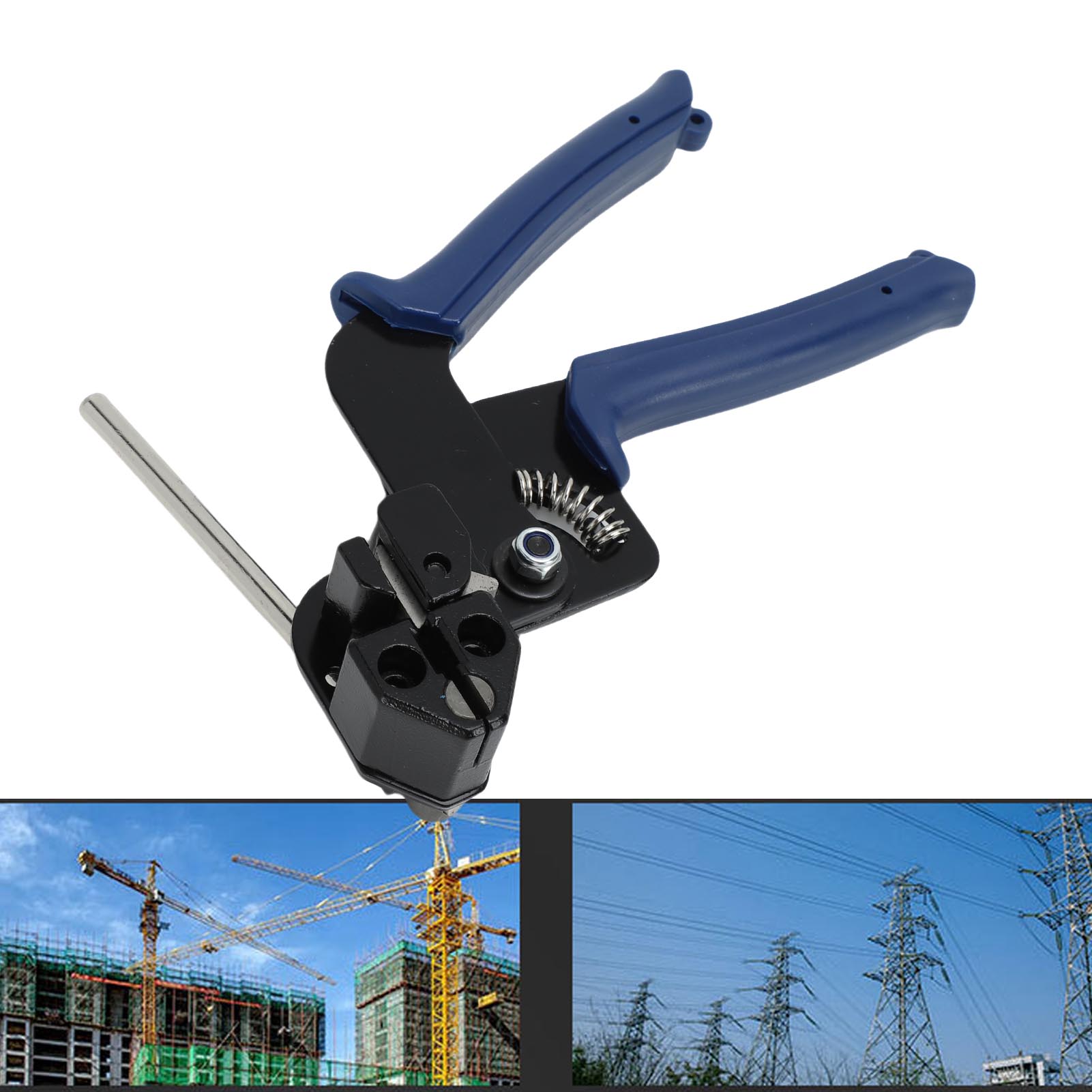 Stainless Steel Cable Tie Tool Kit 100PCS 11.8 Inches 304 Stainless Steel Heavy Duty Metal  s 200LBS Tensile Strength for Fence Exhaust Pipe