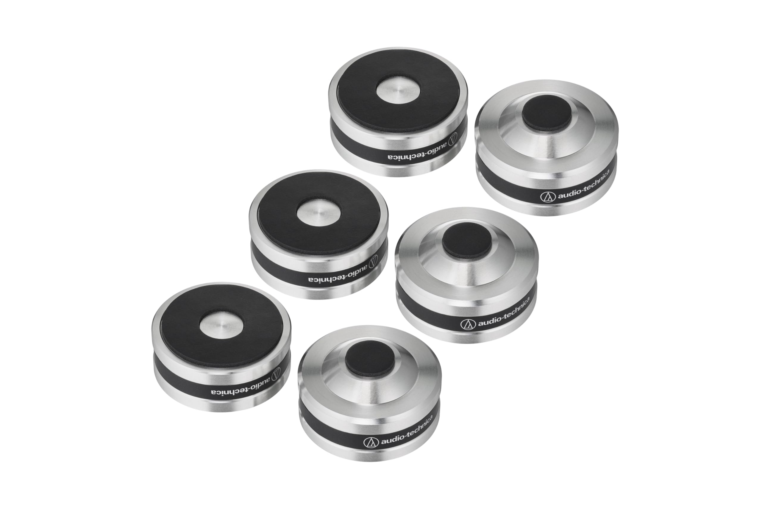 

Audio-Technica AT6099a Record Player Insulator Speaker Spike Set 6 Pieces Stainless Steel Urethane Silver