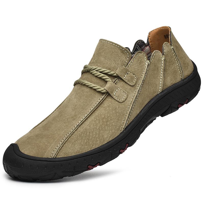 

Модная персонализированная мужская обувь Удобная на плоской подошве и легкая Для активного отдыха, ходьбы, туризма, мужская Повседневная офисная обувь 48 хаки