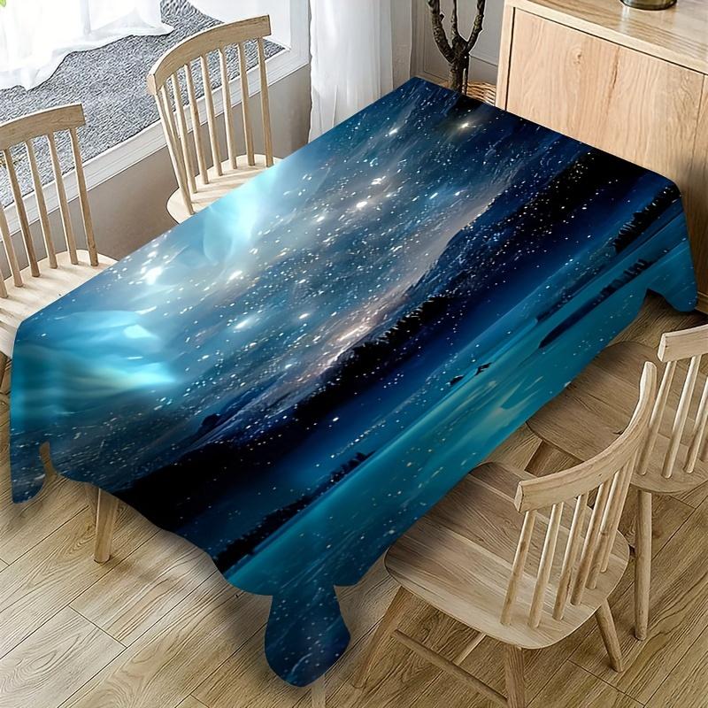 VIKAMA Starry Sky Tablecloth Nordic Ins Style Dining Table Cloth Living Room Dining Room Romantic Atmosphere Tool
