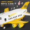 Children's Airplane Car Model Toys Inertial Model Simulation Planes Multifunctional Passenger Plane Toys Gifts for Kids Boys