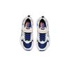 Skechers Kids Leather Comfortable Versatile Non-Slip Shock Absorbing Low-Top Casual Shoes Kids Sneaker White Navy-Blue 405304L-WNV