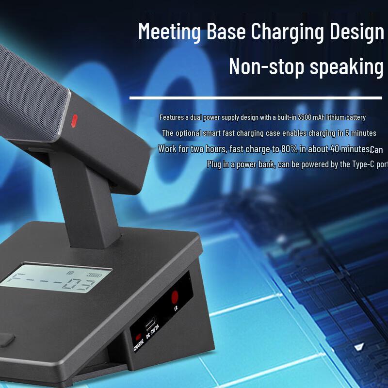 Huido MA-02E Professional Dual Wireless Microphone System (CN version)