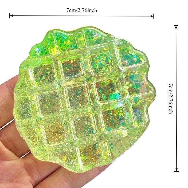 Squishy Glitter Maltose Fidget Toy Soft Bread Maltose Anti Stress Squeeze Toy Relieve Anxiety Decompressions Vent Squeeze Toy