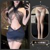 Sexy Lingerie Women's Sexy Tight Neck Lace Secretary Uniform Soft Yarn Hip Skirt Maid Suit