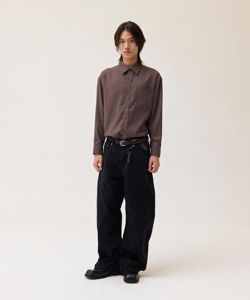Akesi Denzel Summit Curved Cotton Pants_Black