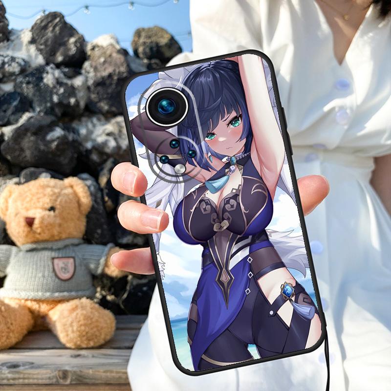 Genshin Impact Yelan Case For Honor Magic 8 7 5 6 Pro X9a X9b X9c X9d X8c X8b Win RT 50 70 90 200 400 Lite Cover