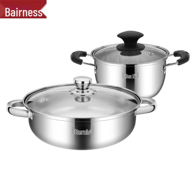 Bernice Stainless Steel 2-Piece Pot Set