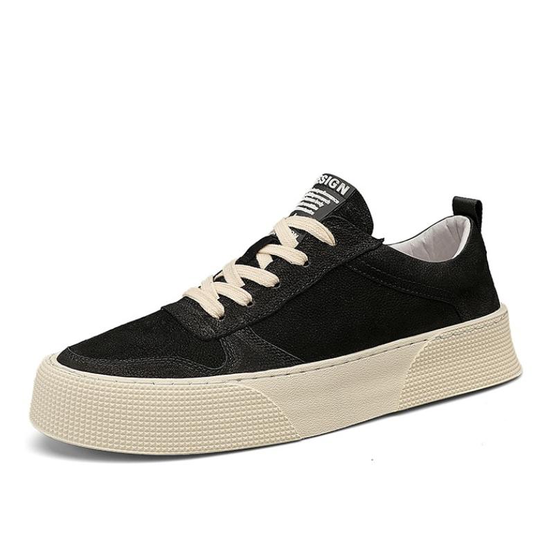 Men's Casual Sports Board Shoes Are Lightweight Breathable Trendy Low Cut Versatile and Fashionable Autumn Basic White Shoes