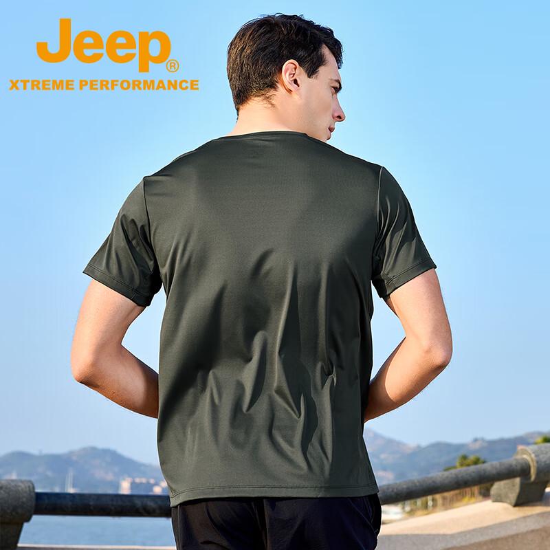 JEEP Men's Outdoor Casual Cooling Short Sleeve T-Shirt