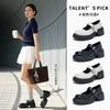 Foam Bottom First Layer Sheepskin Mary Jane Shoes Spring New Light Luxury High-end Single Shoes Light Mouth Versatile Women's Shoes