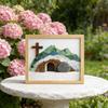 Creative Risen Empty Tomb Frame Handmade Resin Cave Crystal Crucifix  Party Supplies