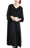 Gold Japan Plus Size Long Winter Size Black Fem-548 Women's Dress, Sleeve, Knit, Lamé, Stretchy, Outfit, Fall, Winter, Spring, 4L,