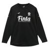 FINTA Long Sleeve Practice FT8818 Size L Soccer/Futsal Shirt, (0500), Black,