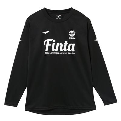 FINTA Long Sleeve Practice FT8818 Size L Soccer/Futsal Shirt, (0500), Black,