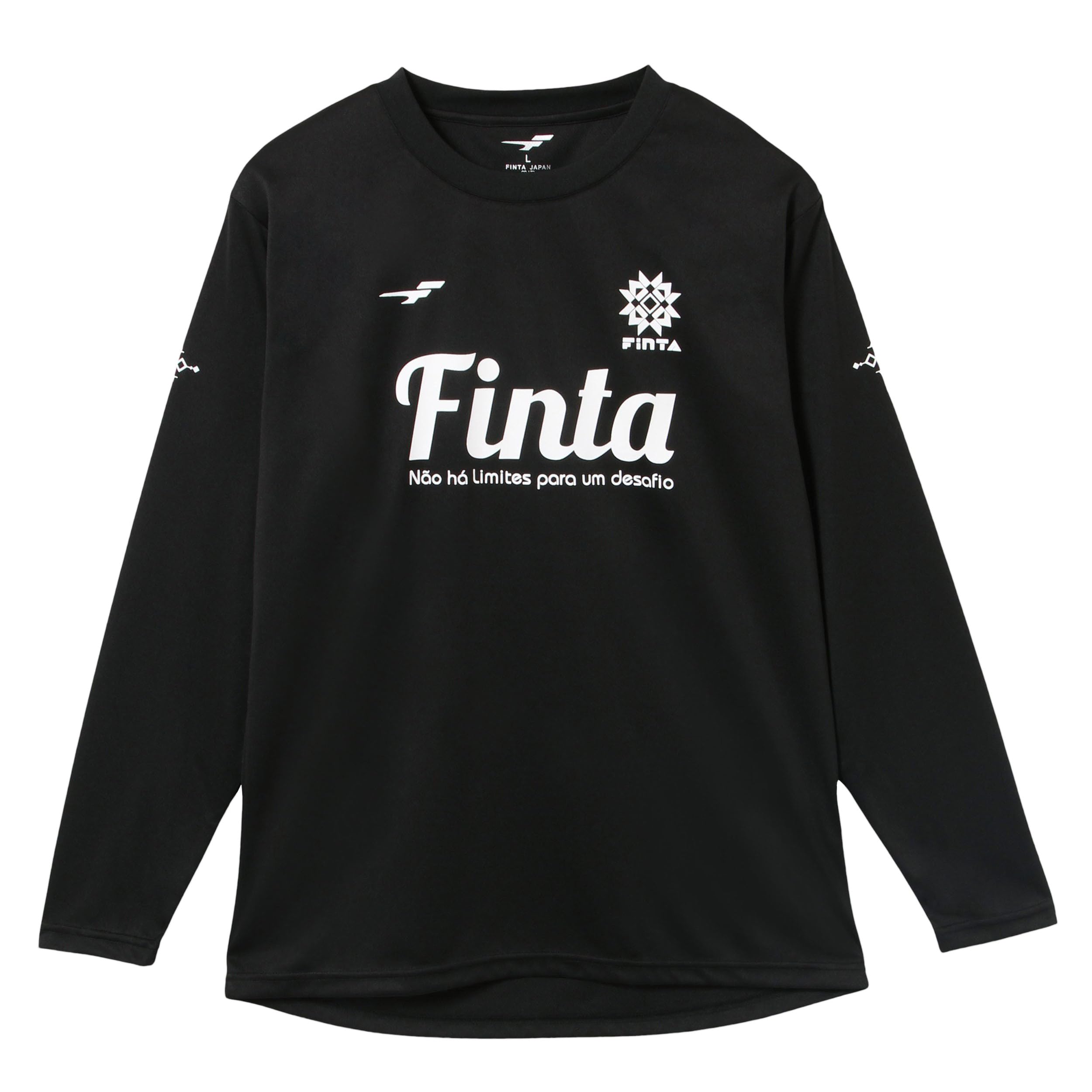 

FINTA Long Sleeve Practice FT8818 Size L Soccer/Futsal Shirt, (0500), Black,
