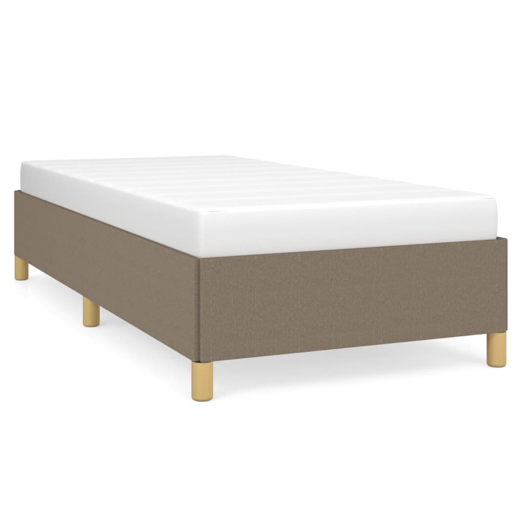Vidaxl Struttura Letto Senza Materasso Taupe 90X200 Cm Tessuto