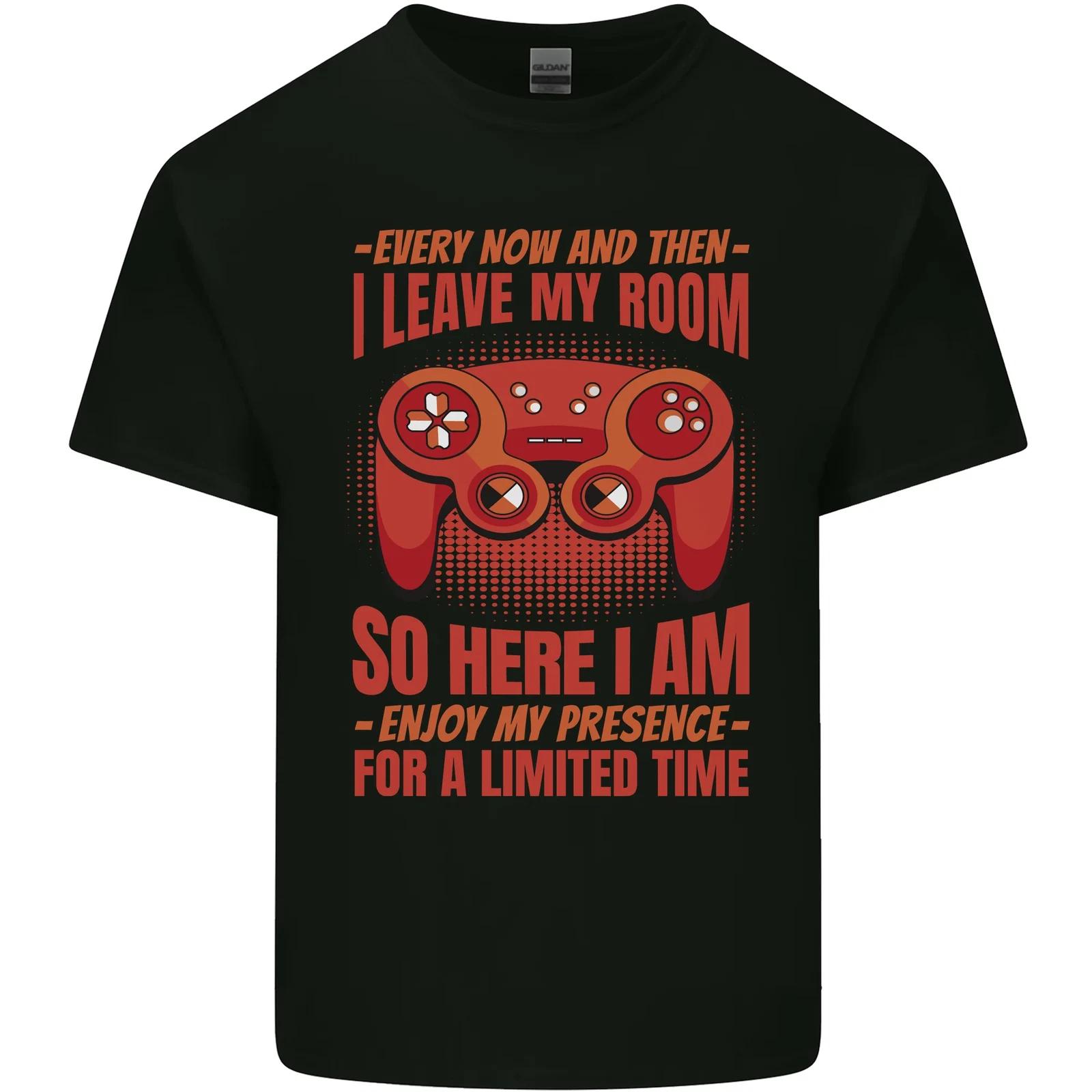 Every Now & Then I Leave My Room Gamer Kids T-Shirt Childrens S
