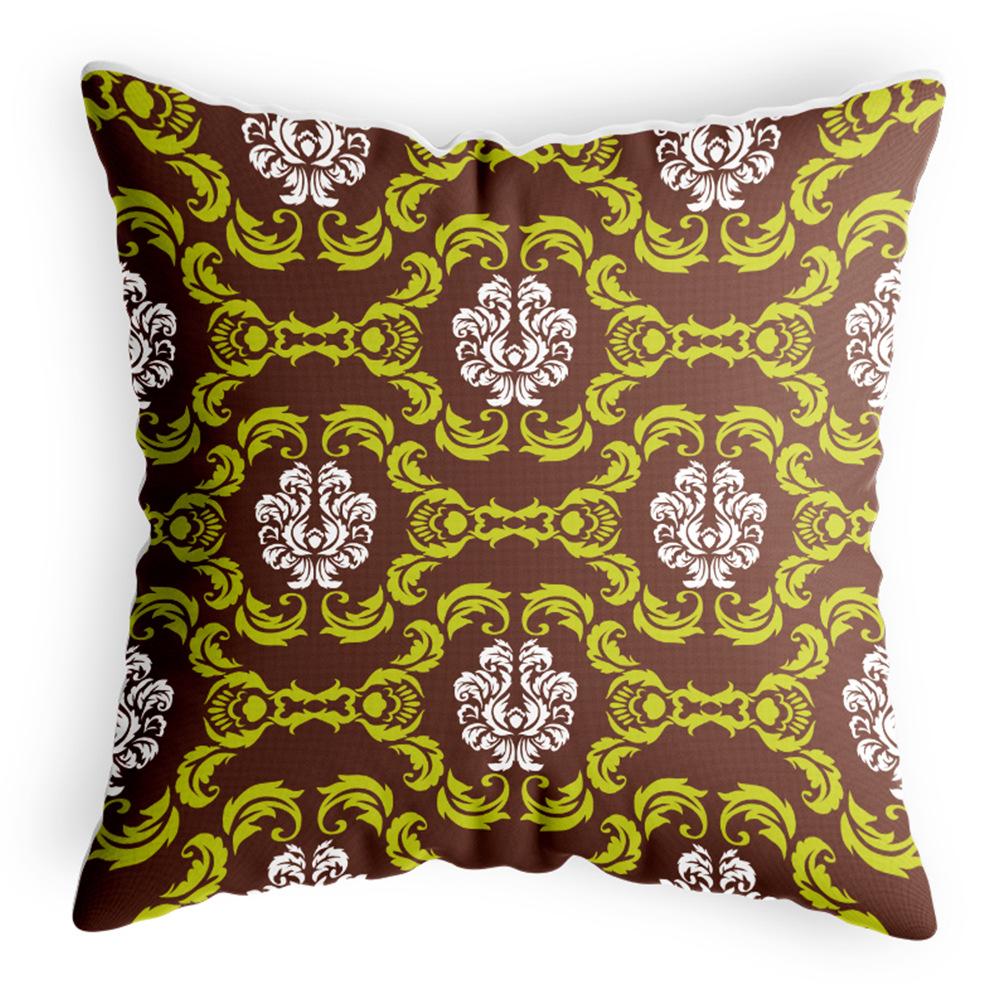 

Shaded Chair Cushion Thickened Ethnic Style Pillow Case Home Style Cushion Sofa Cushion Cover 44 * 44CM pillow cover, satin