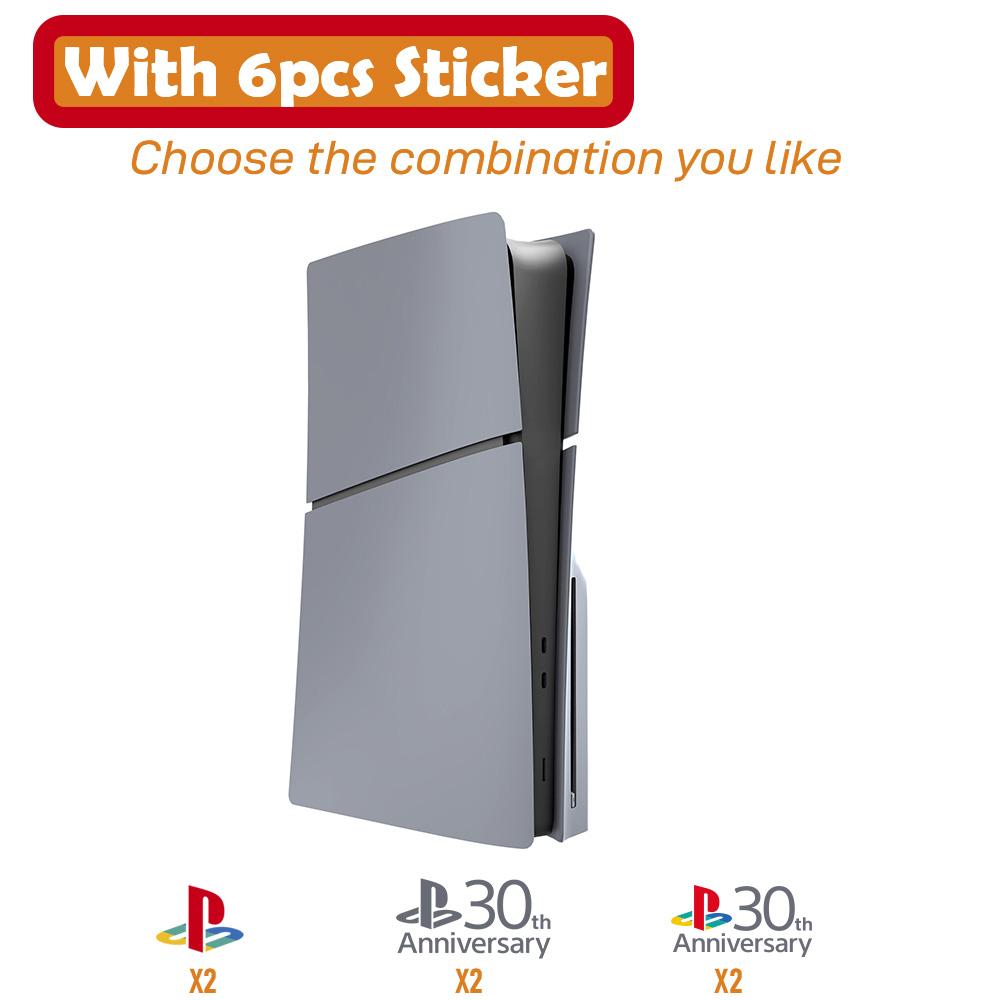

Limited 30th Anniversary for PS5 Fat Faceplate Vinyl Logo Sticker Playstation 5 Slim Console Cover Лицьова панель Shell Replacement For PS5