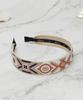 Maia Jacquard Headband - Ivory