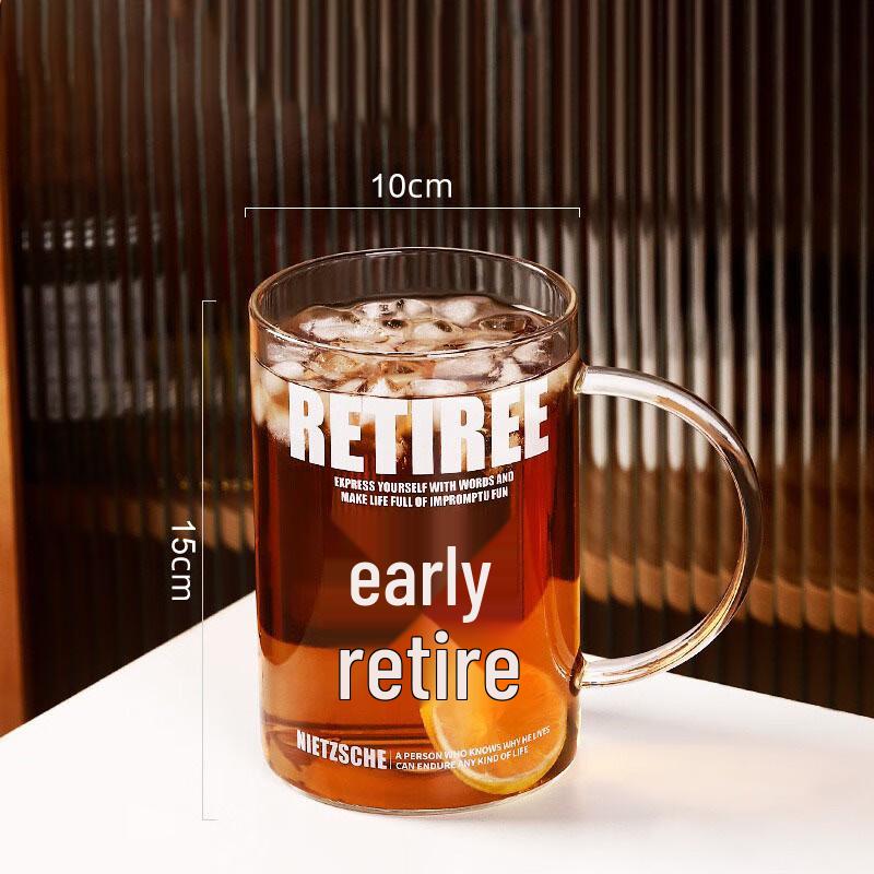 SX 1000ml Borosilicate Glass Cup Set with Handles