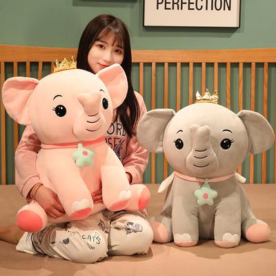35-65cm Cute Angel Elephant Plush Toys Cartoon Sleeping Stuffed Pillow Doll Soft Cushion Bolster Birthday Gift for Kids