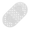 1pc Foot Bath Mat with Suction Cups & Drain Holes, PVC Shower Mat 25.2*14.4inch, Medium Size Bathtub Mat Bathroom Accessories