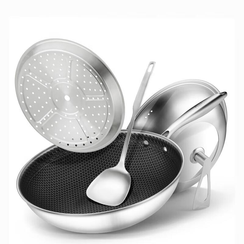 Debo Antonio DEP-726 32cm Stainless Steel Wok