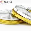 5Meters 5-15mm Meetee Mirror PU Leather Cord Gold Silver Ribbon Rope for Necklace Jewelry Decoration Craft Sewing Accessories