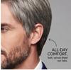 Men’s Grey Short Fluffy Side-Part Synthetic Wig, Adjustable Breathable Cap, Natural Look for Daily & Casual Occasions