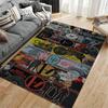 Rock Band Area Rug, Twenty One Pilots Tyler Josh Dema Trench Breach Collage Lyrics Print, Rock Decor, Non-Slip Mat