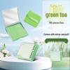 Timifly Puff-Style Oil-Absorbing Sheets with Mirror Box - 100 Sheets, Portable, Makeup-Safe